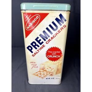 Vintage Nabisco Saltine Tin 1969 Great Condition